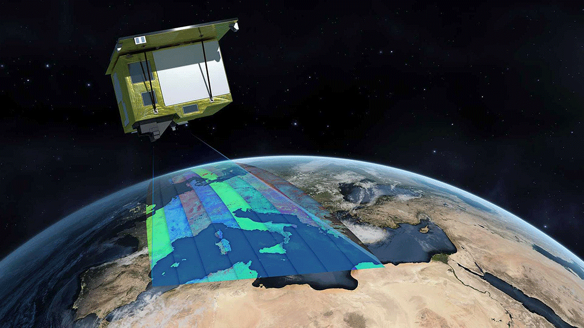 Satellit im Weltall
